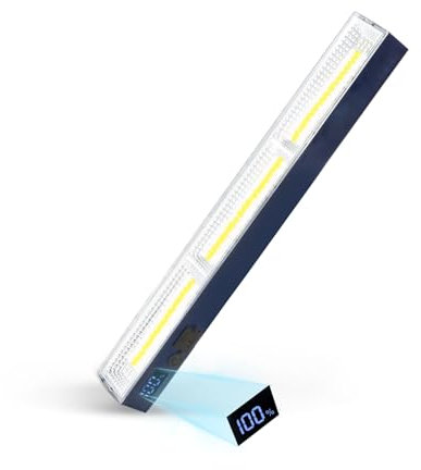 LETOUR Baladeuse LED Mecanicien,Lampe de Travail Rechargeable 5000mAh Lampe Magnetique Eclairage Atelier Magnetique Aimantée LED Rechargeable pour Eclairage Atelier Travail