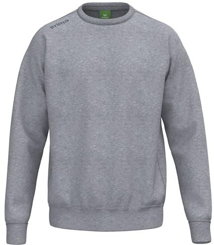 Erima Unisex Erwachsene TS Basic Sweatshirt (2072587) grau Melange, XS