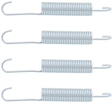Briny River 4pcs 115x14x1.9mm Recliner Springs Galvanized Steel Dual Hook Tension Springs Replacement Part Suitable for Recliner Chairs and Sofas