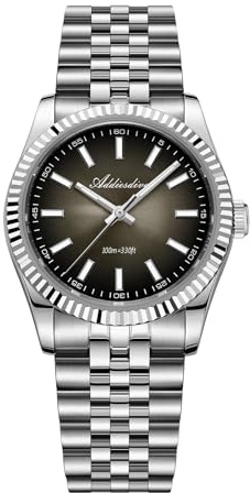 ADDIESDIVE 36mm analoge Uhr Herren Saphirglas wasserdicht 100m BGW9 Leuchtend Mit Edelstahlarmband AD2073