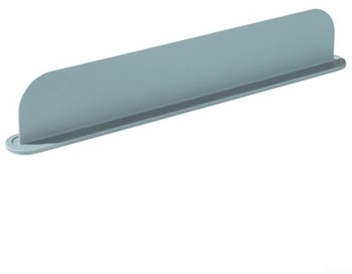 Protector de salpicaduras de silicona para fregadero de cocina, tablero deflector de agua, protector de lavavajillas (gris)