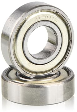 4x 6001ZZ Kugellager 12 x28 x8mm Rillenkugellager aus Präzisions Chromstahl | Doppelt geschirmte Miniatur Lager, hohe Belastbarkeit, ideal für Inline Skates, Roller Board, langlebige Industriemaschine