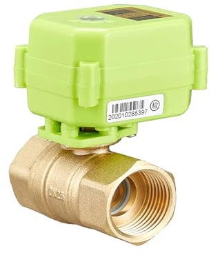 Elektrischer Kugelhahn, Signalrückmeldung, IP65, mit Treiber, Messing-Kugelhahn, elektrischer Kugelhahn, Wasserventil, AC/DC 12 V, 24 V, 220 V(3/4 inches,AC220V_XY-04K)