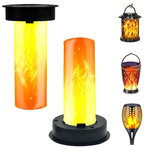 CHENBOOW Solarleuchten Ersatz Top,2 Stück Solar Glühbirne 8.5cm,Solarlampen für Außen Garten,Garten Solarleuchten Ersatzteile,Außenleuchten,Gartenleuchten Solar,für Terrasse Außen Decor