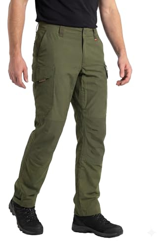 DANISH ENDURANCE Wanderhose Herren, Wasserabweisend, Dunkles Olivgrün, XXL