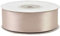 Satinband 25mm x 25m Rolle - FARBAUSWAHL in 3/6/12/18/25/38/50/75/100mm - farbecht & waschbar - Schleifenband für Hochzeit - Geschenkband zum Verpacken Dekorieren Basteln - Taupe 823