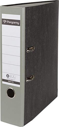 Pergamy 900784 Ordner Wolkenmarmor A4 8cm grau