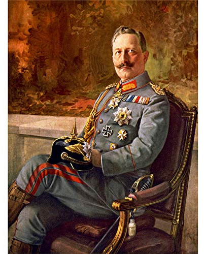 Wee Blue Coo LTD Paintings Portrait Kaiser Wilhelm II German Emperor Art Canvas Print