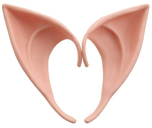 LoveLegis Gefälschte Elfenohren - Latex - Engel - Kobold - Kobold - Kostüm - Verkleidung - Halloween - Zubehör - Karneval - Cosplay