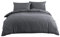 QZY Bettwäsche 155x220 mit Reißverschluss cm Super Weiche 100% gebürstetes Mikrofaser mit Einer Qualität von 110 g/m² ,1 Kopfkissenbezug 80x80 cm Grau