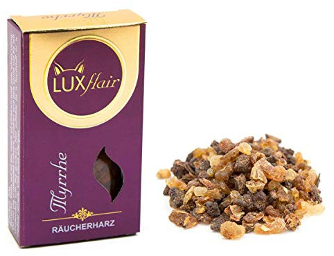 Premium Myrrhe zum Räuchern und Verbrennen, 50g reines Harz grob gemahlen, Räucherwerk verwendbar auf Räucherkohle oder Räuchersieb