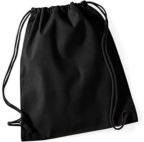 Westford Mill Cotton Gymsac - Black/Black