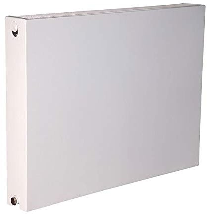 Universal-Planheizkörper 22/600/600-6 Anschlüsse: 2x recht ½“IG, 2x links ½“IG, 1x Doppelanschluss (2x ½“IG) Unterseite ein - Verkehrsweiß (RAL 9016)