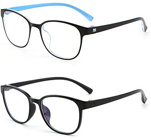 Aroncent 2PCS Kinder Blaulichtbrille Anti Blaulicht Brille Kinderbrille Blaulichtfilter Gläser Brillengestell Jungen Mädchen 8-18 Jahre