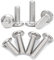 ANSIEDIO Möbel-Bettschrauben Edelstahl Sechskant Schrauben Möbel-Anschluss Schrauben M4×8mm,50 Stück