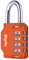 Lucchetto Combinazione, [Antipioggia] Diyife Lucchetto Armadietto Impermeabile Lucchetto A Combinazione, Esterno Serrature con Combinazione 4 Cifre Per Zaini, Armadietto, Palestra, Arancio
