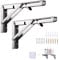 Viesap klappkonsole schwerlast 250mm, 2 Stück regalträger edelstahl, Klapptisch Wand, winkel regalträger, klappwinkel, Tragfähigkeit 50kg,für Platzsparende Haus Küche Büro Grill klapptisch Wandmontage