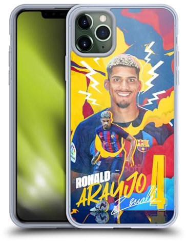 Head Case Designs Licenciado Oficialmente FC Barcelona Ronald Araújo 2022/23 Primer Equipo Caso Funda de Gel Suave Compatible con Apple iPhone 11 Pro MAX