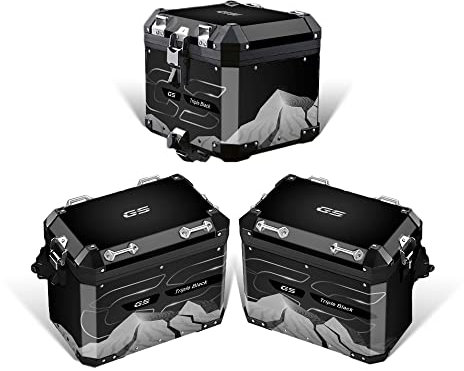 KIT PROTEZIONI ADESIVI VALIGIE RIVESTIMENTO COMPLETO COMPATIBILE CON BMW ALU 2° MODELLO R 1250 GS ADV Triple Black Mountain Style VA2-FM-052