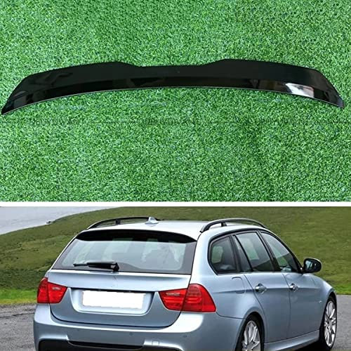 SLURF Auto Heckspoiler für BMW 3 E91 M-Pack Facelift 3 Series Touring 2005-2012, ABS und Kohlefaser, Schwarz, Kohlenstofffaser und ABS, Heck