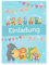 12 Premium Einladungskarten zum Kindergeburtstag + 12 Umschläge, Postkarte, 14,8x10,5cm, mit vorgedrucktem Text auf der Rückseite Einladung Karten Kinder Kids birthday Tiermotiv