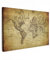 MuchoWow© Bilder Groß 120x80 cm XXL Wohnzimmer Deko Modern Wandbild Foto auf Leinwand Bild Schlafzimmer Room Decor Geschenke Weltkarte Wand - Landkarte Welt - Vintage - Antik - Braun - Papier