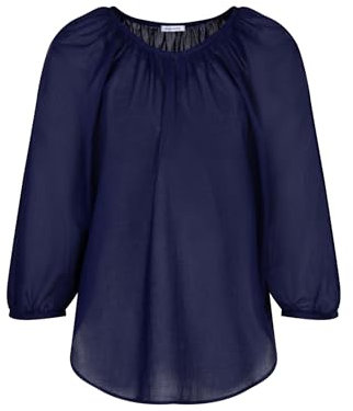 Seidensticker Damen Shirtbluse Bluse, Marineblau, 46