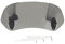 Tissting Motorrad Windabweiser Aufsatz, Verstellbare Clip-on Windschild Spoiler 285 x 125 mm Tawny Acryl Universal Motorrad Windschutzscheibe Erweiterung