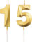 AIYONG 15. Geburtstag Kerzen Kuchen Ziffer Kerzen Alles Gute zum Geburtstag Kuchen Topper Dekoration für Geburtstag Party Hochzeit Jahrestag Feier Lieferungen 51. Geburtstag