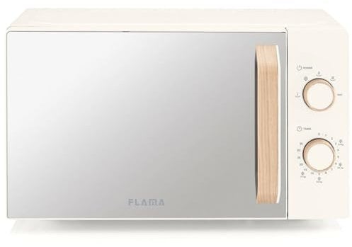 MICROONDAS FLAMA 1831FL 20L 700W S/GRILL CRISTAL/CREMA
