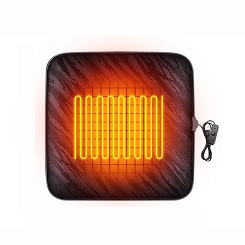 BesBet USB Sitzheizung Zum Nachrüsten, Intelligente Steuerung für Schnelles Aufheizen Wärme Sitzkissen Universeller Komfort Sitzauflagen Zum Fahren Geeignet 1 Stück