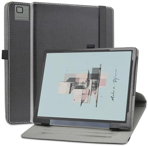 MAMA MOUTH Kompatibel mit BOOX Tab Ultra C Pro hülle,360° Drehbarer Stand Cover Premium Schutzhülle Tasche Etui mit Ständerfunktion Case für BOOX Tab Ultra C Pro/BOOX Tab Ultra 10.3 Inch,Schwarz