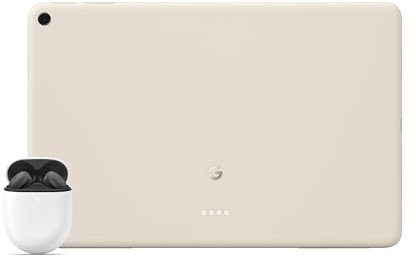 Google Pixel Tablet – Android-Tablet mit 11-Display und einem Akku mit langer Laufzeit – 8 GB RAM – 256 GB Speicherplatz – Porcelain + Pixel Buds A-Series – Charcoal