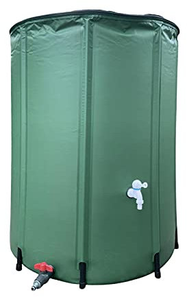 Barile pieghevole per la pioggia, collettore d'acqua pieghevole con beccuccio, serbatoio portatile da 200 225 l, grande capacità, per giardino, raccolta di acqua per la pioggia, per risparmiare acqua