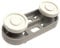 Ruedas cesto compatible con lavavajillas Fagor, Edesa, Fagor, Brandt VJ8A000A4 (repuesto original)