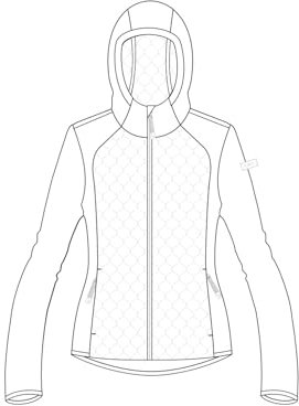 CMP Damen Fleece Hoodie Jacke, bianco, S