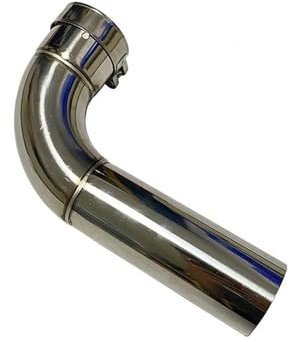 Endrohr Das Auspuffrohr Aus Edelstahl Ist Um 90 Grad Drehbar Und Der Schalldämpfer Ist Mit Dem Ellenbogen-Autozubehör Verbunden Auspuffblende(70mm-73mm)
