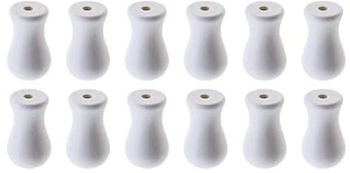 Confezione da 12 nappe in corda di legno per tende da finestra in legno per tende avvolgibili per tende da sole piccoli pendenti a goccia con estremità a tirare