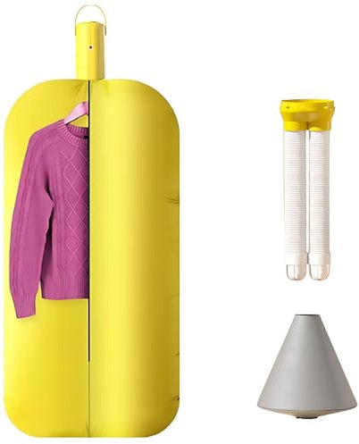 Secadora de Ropa portátil, Secadora de Ropa eléctrica con Tubo de Secado, Bolsa para Traje, Bolsa para Colgar, Secadora de Ropa Plegable con calefacción, Rejilla de Secado rápido de bajo Consumo