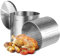 VEVOR Olla Grande de Acero Inoxidable 94,6 L, Olla para Salsa con Canasta, Tapa y Asa, Olla Comercial Resistente, Tratamiento de Lijado, para Eventos de Grupos Grandes, Color Plateado, 500 x 495 mm