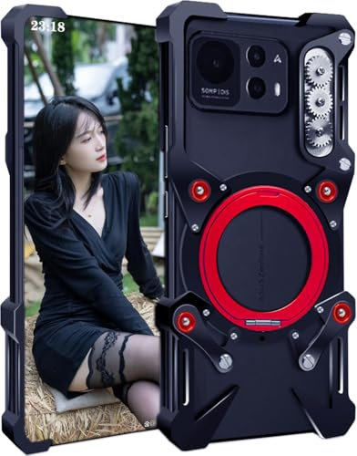 Carcasa de Teléfono Móvil para ASUS Zenfone 12 Ultra, Funda para Zenfone 12 Ultra, Estuche con Marco Metálico, Armadura -Negro