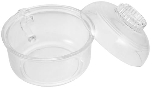 KICHOUSE Soup Bowl Lid Glass Bowl Microwave Safe Small for Kitchen Accessory Daily Use Random Style