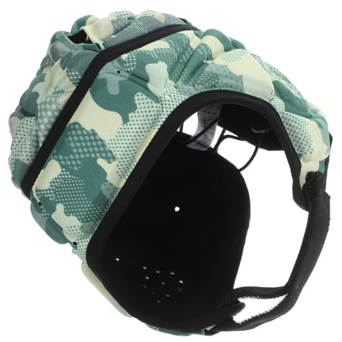 KICHOUSE Footballhelm Rugby Helm Scrum Cap Eva Schaum Und Polyester Atmungsaktiv Mit 3D-ohrschutz Verstellbar Für Kinder Jugendliche Und Erwachsene Schutz Bei Kontaktsportarten