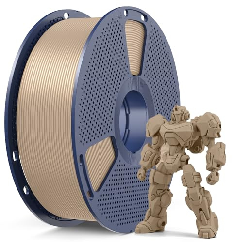 SUNLU PETG Filament 1.75 mm, Hochfestes 3D Drucker Filament PETG, Unübertroffene Haltbarkeit und Flexibilität, 3D Druckfilament 1,75 mm, Passt für die meisten FDM 3D-Drucker, 1kg Spule, petg Eiche