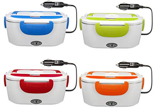 TuToy Multi-Functional Portable Electric Heating Lunch Box Food Heater Rice Container For Home Office Car - vert