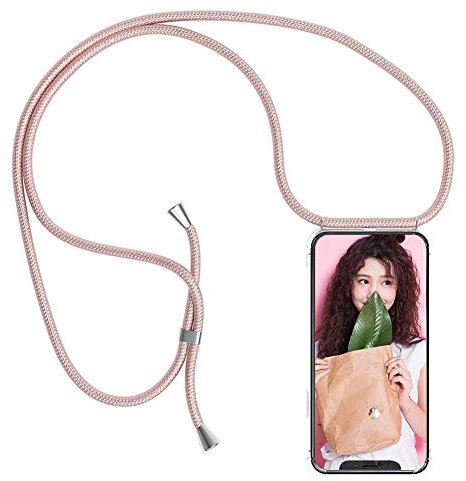 YuhooTech Handykette Hülle für iPhone XS Max Handyhülle, Smartphone Necklace Hülle mit Band - Handyhülle mit Kordel Umhängenband - Schnur mit Case zum umhängen