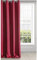 Eurofirany Logan Vorhang Blickdicht, Blackout, Satin Verdunkelungsvorhang mit Ösen-1 STK. Ösenvorhang, Elegant, Glatt, Einfarbig, Wohnzimmer, Schlafzimmer, Rot, 135x250 cm
