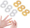 Fanshiontide 12 Stück Akupressur Ring | Anti Stress Ring | Akkupressurringe zur Stresslinderung und Massage (6 Gold + 6 Silber)