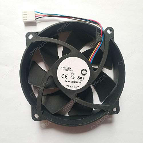 CYRMZAY 12V 0.36A 9CM 4Pin Cooling Fan for Desktop & Laptop