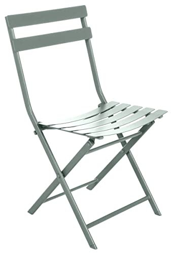 Hespéride - Chaise de Jardin Pliante Greensboro Vert Olive - Acier Traitement Antirouille Renforcé - 50 x 42 x 81 cm - Meuble d'Extérieur Pliable